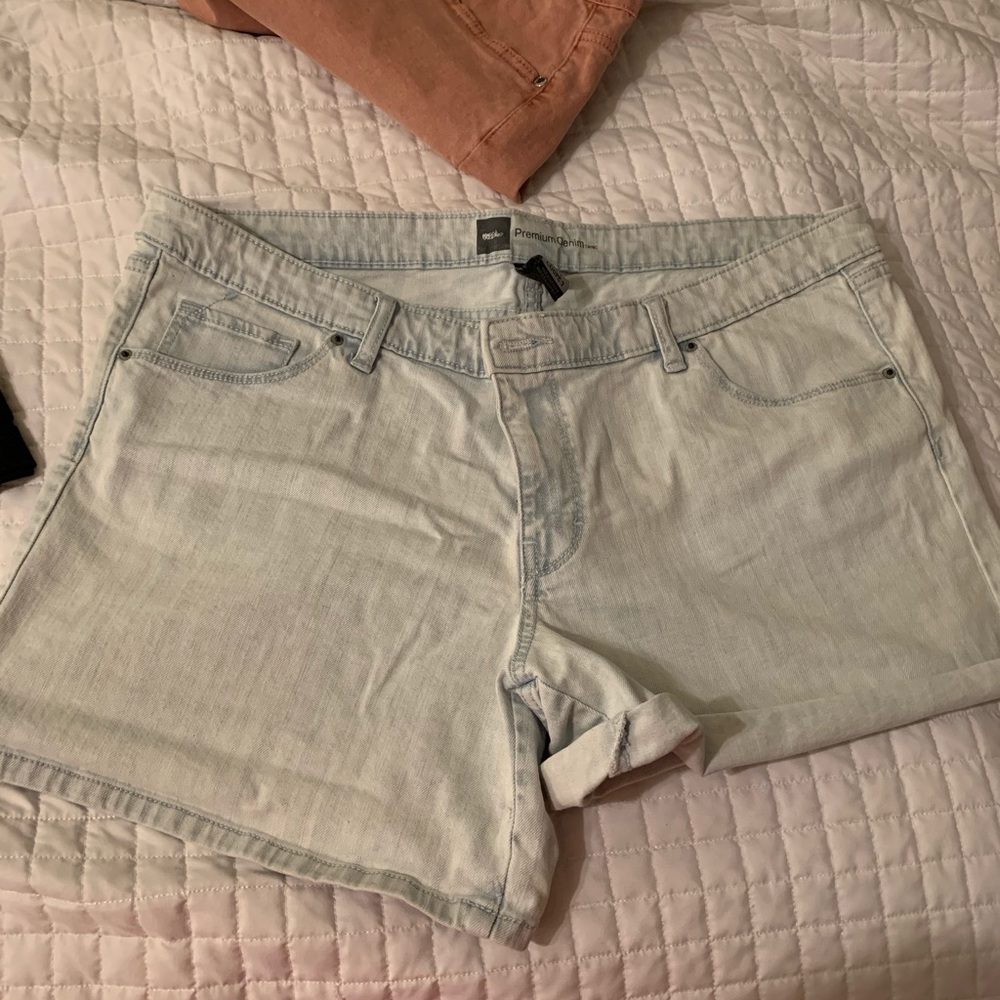 Light blue Premium denim shorts. Worn once.